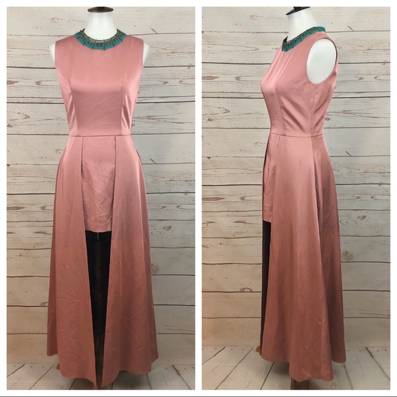 Asilio Dresses & Skirts - Stunning Asilio Dusty Rose Formal Satin Maxi Dress